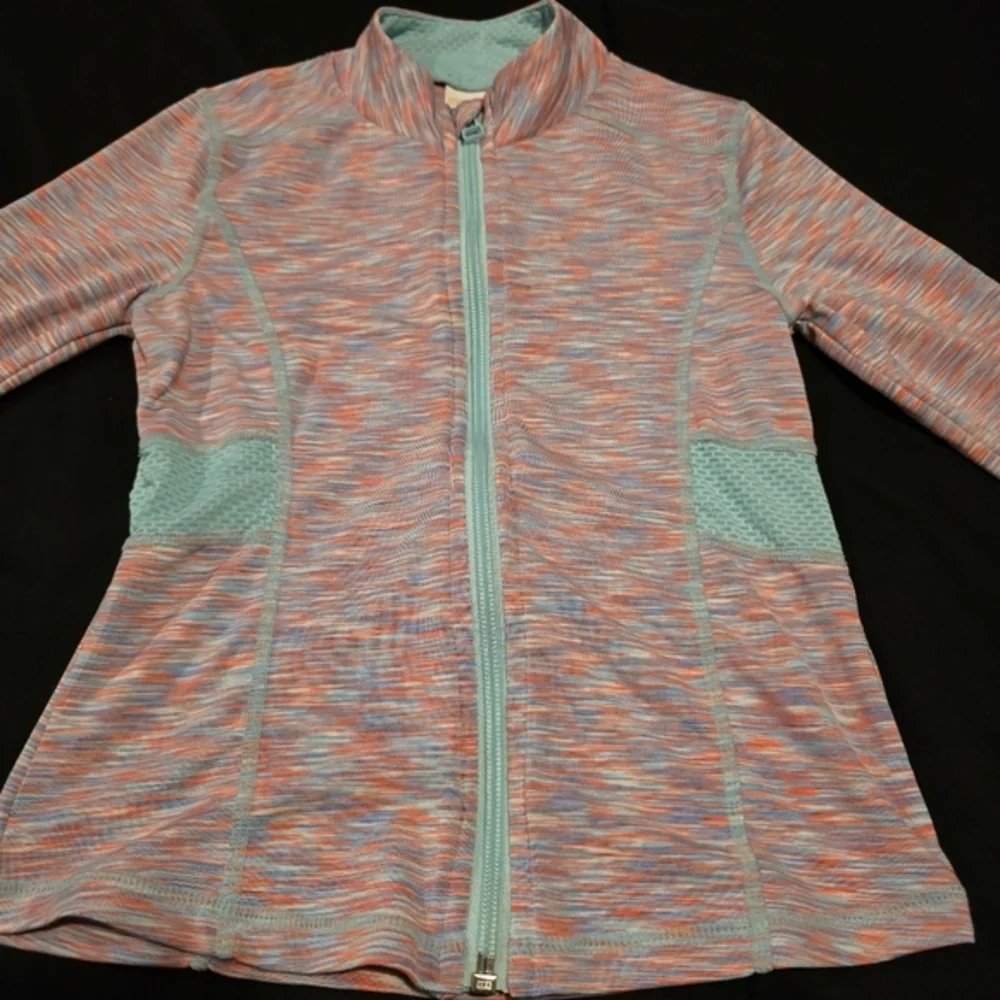 Gymboree Gymgo‎ Girl's Athletic Full Zip Up Jacket Pink & Blue Size 5/6 Small